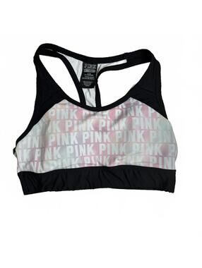 EUC PINK by Victoria's Secret Pastel Watercolor Ultimate Sports Bra Size M